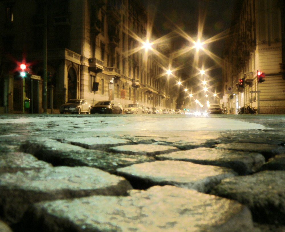 Milano di notte Centro Storico, Milano, Italia