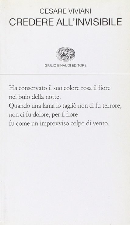 Cesare Viviani - Credere all’invisibile – Einaudi